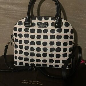 Like NEW - Kate Spade Grover Street Millie Satchel - Black, Cream and Light Pink